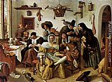 Jan Steen Beware Of Luxury painting